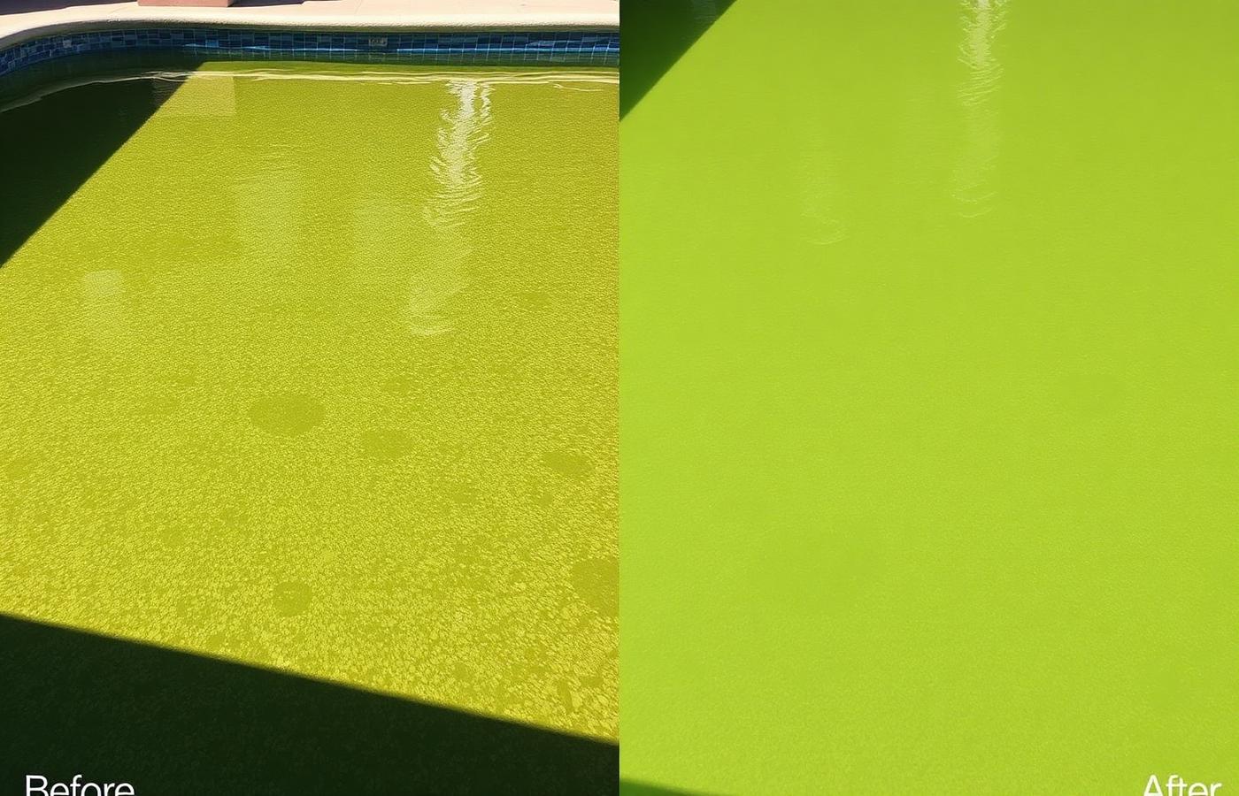 Before pool cleaning