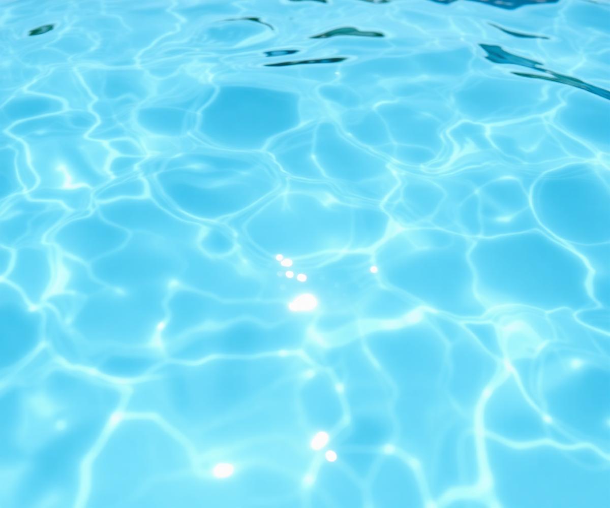 Crystal clear pool water